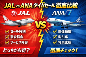 JAL vs ANA タイムセール比較