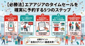 エアアジア 予約方法、セール 攻略、最安値 コツ