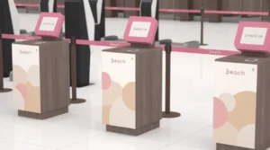 Peach Aviation self check-in kiosk