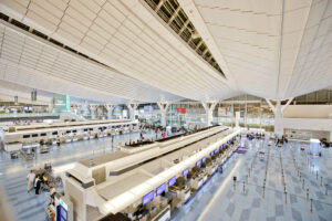 羽田空港国際線ターミナル出発ロビー