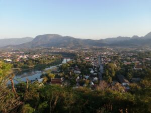 ルアンパバーン プーシーの丘からの景色