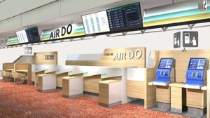 AIRDO新千歳空港チェックカウンター