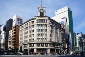 銀座四丁目交差点の和光時計塔（セイコーハウス銀座）